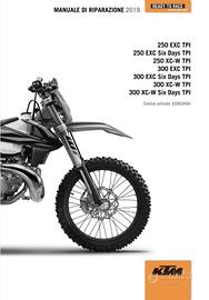 Manuale di officina ktm exc xc  250 300  tpi 2t