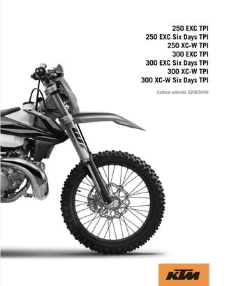 Manuale di officina ktm exc xc  250 300  tpi 2t