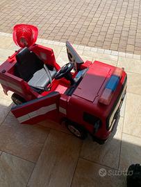Camionetta elettrica  pompieri per bambini