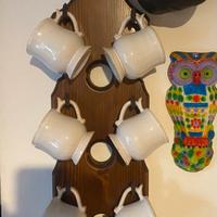 Porta tazze in legno