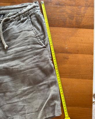Bermuda lino RefrigiWear uomo tg 46 grigio verde