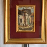 quadro di Guido Borelli su lastra oro/argento