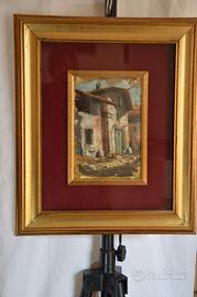 quadro di Guido Borelli su lastra oro/argento