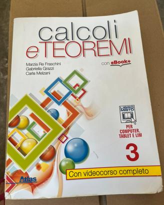 Libro “calcoli e teoremi 3” ISBN 9788826818252