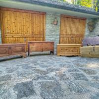Cassapanche antiche stile alpino, baite , chalet