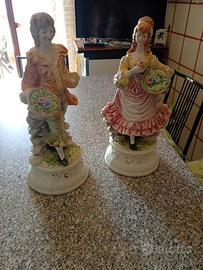 coppia statue Capodimonte 