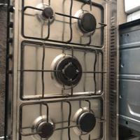 Cucina gas 5 fuochi forno gas Lofra acciaio 80/50