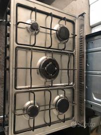 Cucina gas 5 fuochi forno gas Lofra acciaio 80/50
