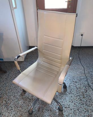 Sedia da scrivania beige