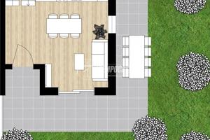 Indipendente nuovo in classe A con giardino e box