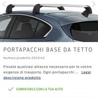 Barre tetto Ford Focus Mk4 hatchback