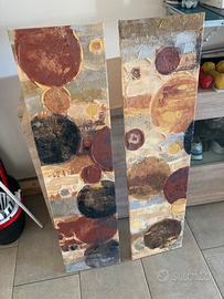 Quadri su tela di arte astratta e materica su tela