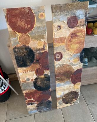 Quadri su tela di arte astratta e materica su tela