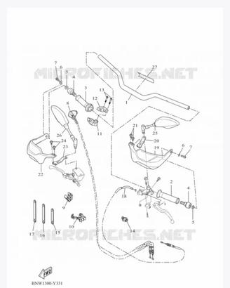 Manubrio tenere 700
