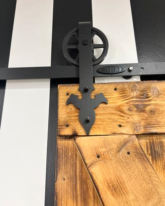 Porta scorrevole con binario