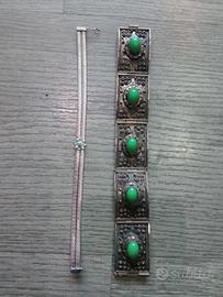 braccialetti vintage argento 