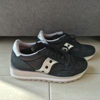 Scarpe Saucony donna nere e argento