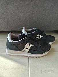 Scarpe Saucony donna nere e argento