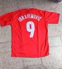 t-shirt rossa Ibrahimovic n.9 