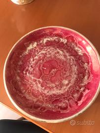 Vaso e piatto anni 50 in ceramica sestese Sicas