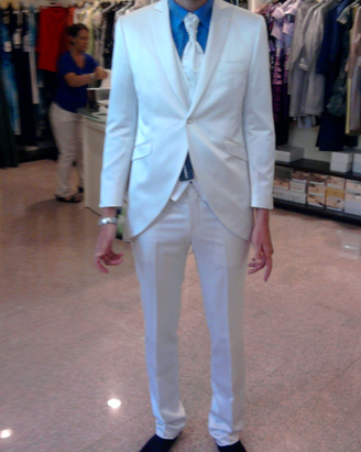 Abito da sposa tg 54 colore bianco ghiaccio