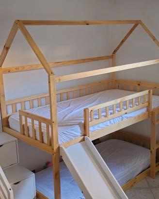 LETTO A CASTELLO CON MATERASSI