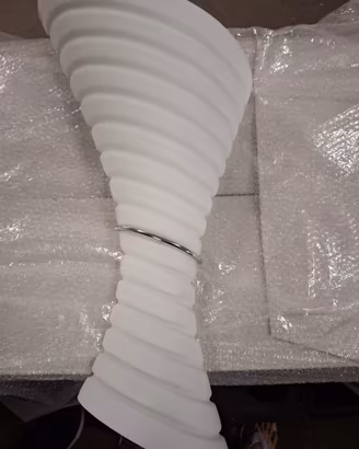 Applique da parete moderno, Spirale bianco 40cm