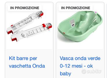 Vasca onda con supporti per vasca