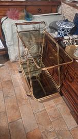 carrello in ottone