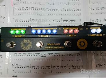 Pedaliera Multieffetto per Basso Sonicake Boom Ave