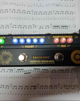 Pedaliera Multieffetto per Basso Sonicake Boom Ave
