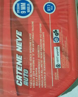 catene da neve nuove Maglia da 9mm. Gruppo 120