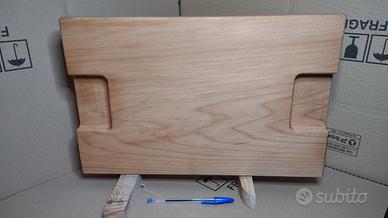 robusto tagliere in legno di faggio 44x28cm 3,6kg 