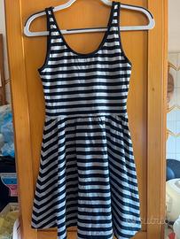 abito a righe in cotone