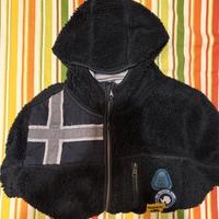 Giacchetto Nero Pile Napapijri Yupik Hooded Zip