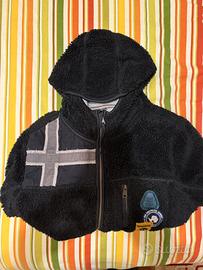 Giacchetto Nero Pile Napapijri Yupik Hooded Zip