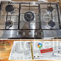 Codice: 267705 PIANO COTTURA INOX 5 FUOCHI MARCA