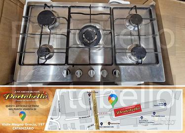 Codice: 267705 PIANO COTTURA INOX 5 FUOCHI MARCA