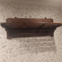 Appendiabiti da parete  Legno e Ferro Battuto