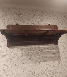 Appendiabiti da parete  Legno e Ferro Battuto