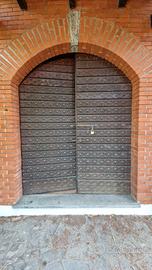 PORTONE LEGNO E FERRO BATTUTO