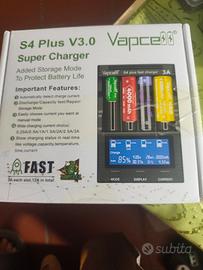 caricabatterie Vapcell S4 plus 3A 
