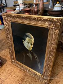 Quadro con cornice dorata del XX secolo
