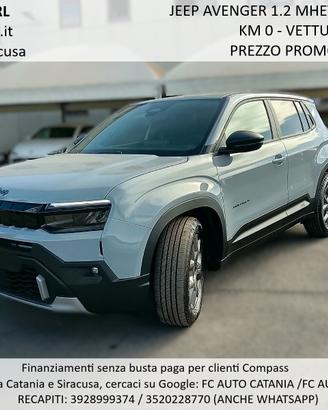 Jeep Avenger 1.2 ALTITUDE 110CV - KM 0