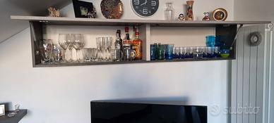 Salone soggiorno pensile a parete mondo convenienz