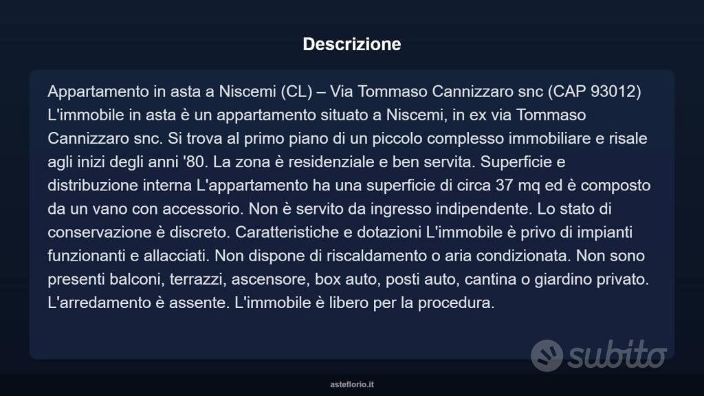 Appartamento – Niscemi, Caltanissetta - Altro