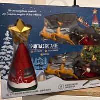 Puntale Rotante con slitte per Albero di Natale