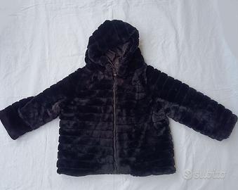 Giacca Pellicciotto con cappuccio - Donna taglia M