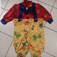 Costume clown 3/4 anni