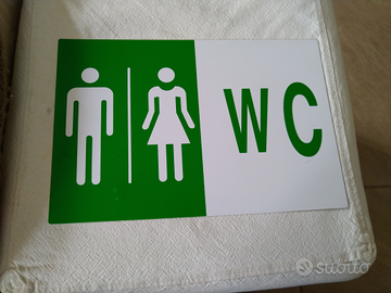 Cartello per toilette